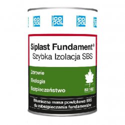 Icopal - masa asfaltowa do hydroizolacji fundamentów szybkoschnąca Siplast Fundament Szybka Izolacja SBS