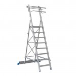 Drabex - TP 1400 aluminum free-standing warehouse ladder